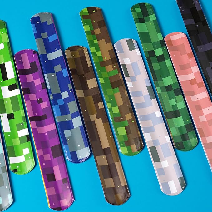 20Pcs Birthday Party Supplies,Slap Wristband Set,Best for Fill Up the Goodie Bags