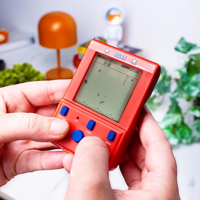 ICEE Keyring Arcade Game. Retro Handheld ICEE Game. LCD Screen.