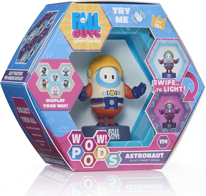 Wow! PODS Fall Guys: Ultimate Knockout - Astronaut Light-up Bobble-Head Figure | Official Merchandise, Collectibles, Toys and Gifts | for Fall Guys Fans