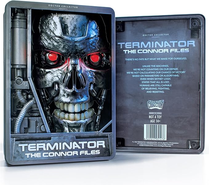 Doctor Collector: Terminator - The Connor Files Kit - Metal Collectible Box with 22 Exclusive Items, Immersive Experience, Licensed Movie Memorabilia