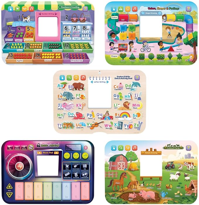 VTech Explore and Write Deluxe Activity Desk (Frustration Free Packaging), Blue