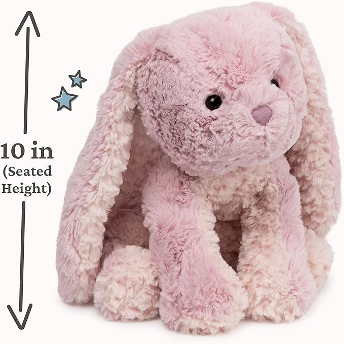 GUND Cozys Collection Bunny Stuffed Animal, Spring Decor, Plush Bunny for Ages 1 and Up, Pink, 10"