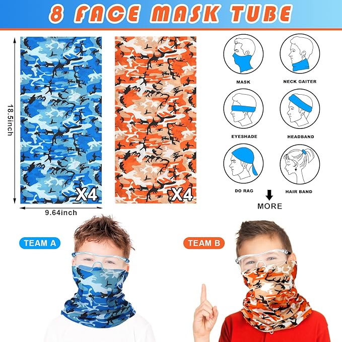 Sosation 32 Pcs Gun Party Supplies and Favors Compatible with Nerf Include Tactical Glasses Face Mask Foam Darts Wrist Ammo Holder Gun Accessories Party Favors