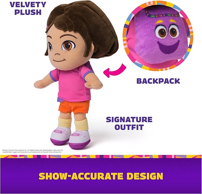Dora Official Boots Plush Doll, Educational Toys