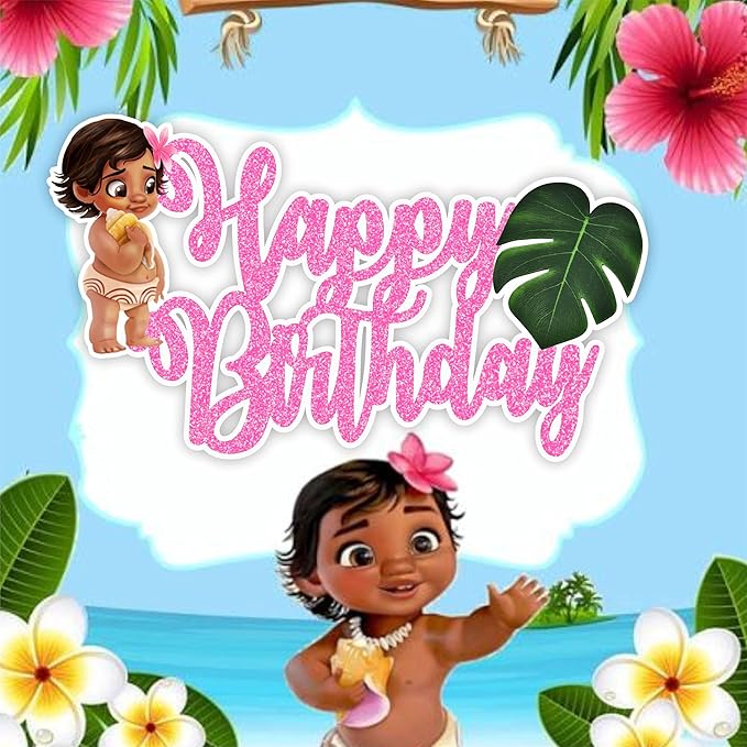 Bby Mna Happy Birthday Cake Topper – Adorable Cartoon Character Birthday Cake Decoration – Durable, Reusable, and Easy to Use Cake Topper – Perfect Party Supplies for Boys and Girls
