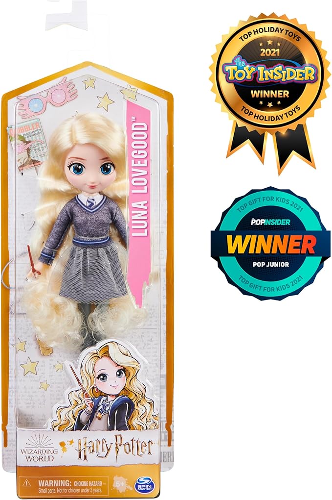Wizarding World Harry Potter, 8-inch Luna Lovegood Doll, Kids Toys for Ages 5 and up
