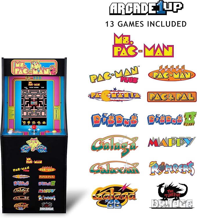 Arcade1Up Ms. Pac-Man Classic SE Arcade Machine
