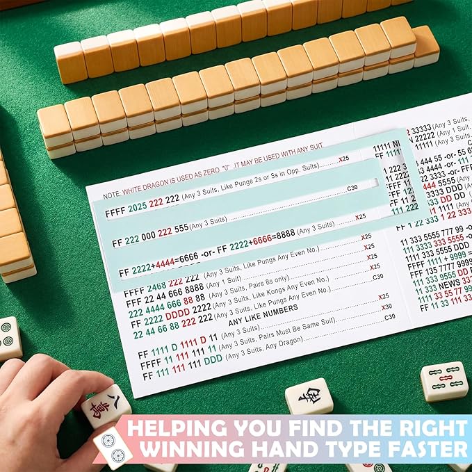 4 Pcs Mahjong Line Reader Clip for Mahjong Card Line Finder Strips Guide Accessories Rules Helper and Gifts for Beginners Players Travel Parties Game Nights(Pastel Color)