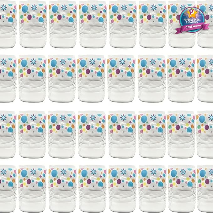 Pail Buddies Baby Doll Diapers Refill Value Pack | Compatible with Baby Alive Dolls 10–14 Inch That Drink & Wet / Poop | Secure Tabs, Absorbent & Kid-Friendly | Doll Accessories | 32 Count