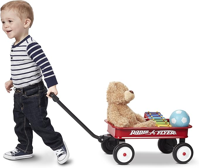 Radio Flyer Miniature Kids Wagon 16.5”, Toy Wagon with Wheels, Rolling Cart for Toddlers & Kids, Indoor & Outdoor Play or Baby Shower Decoration, Ages 1.5+