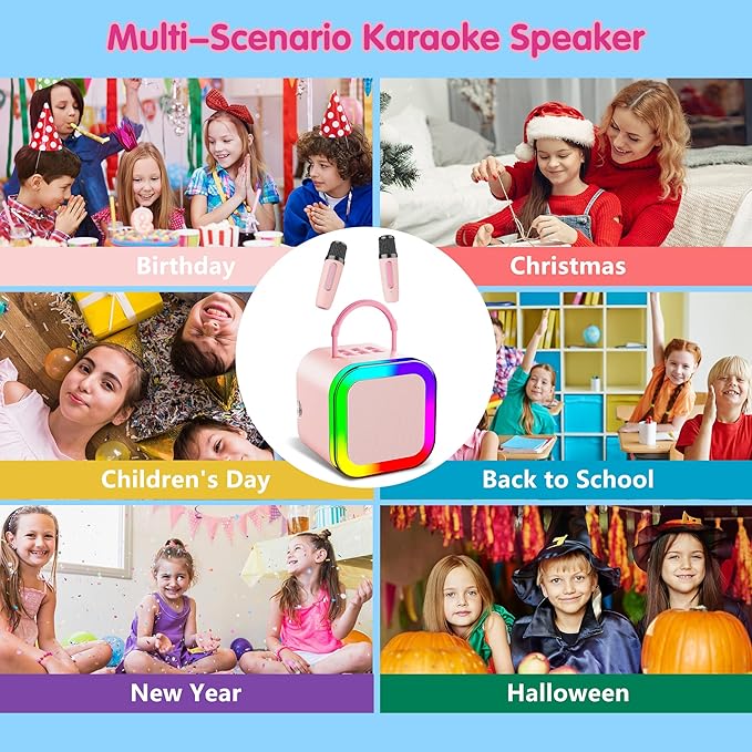 Kid MP3 Players for Party Music Learning P-Ink (Pink)