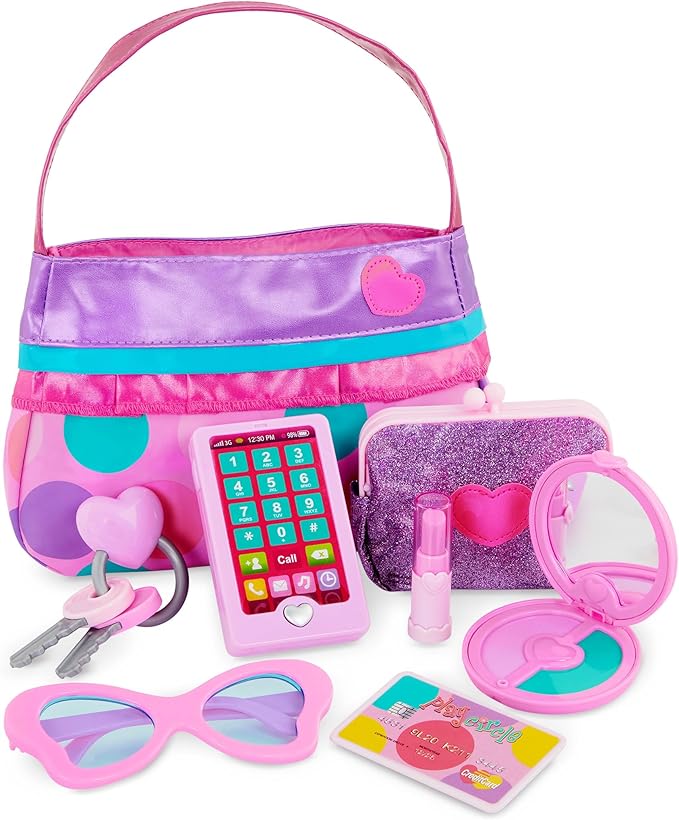 Battat – Play Circle – Makeup & Beauty Set – Dress Up Fashion Accessories – Pretend Play – Princess Purse Set – 3+ Years