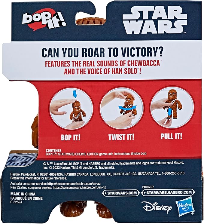 Bop It! Game Star Wars Chewie Edition, Gifts for Kids, Electronic Games for Kids Ages 8 and Up