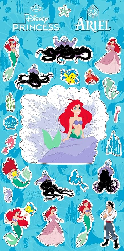 Disney Princess Stickers Ultimate Set - Bundle with 150 Stickers Featuring Frozen, Cinderella, Ariel, and More | Disney Princess Party Favors for Girls