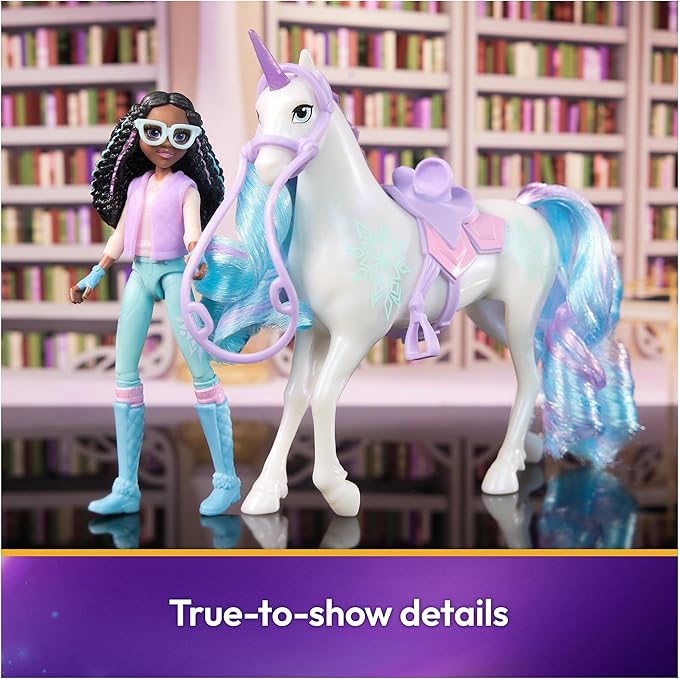 Unicorn Academy, Layla & Glacier with 2 Accessories & Hair Tool, Dolls & Unicorn Toys for Girls Ages 4 and up