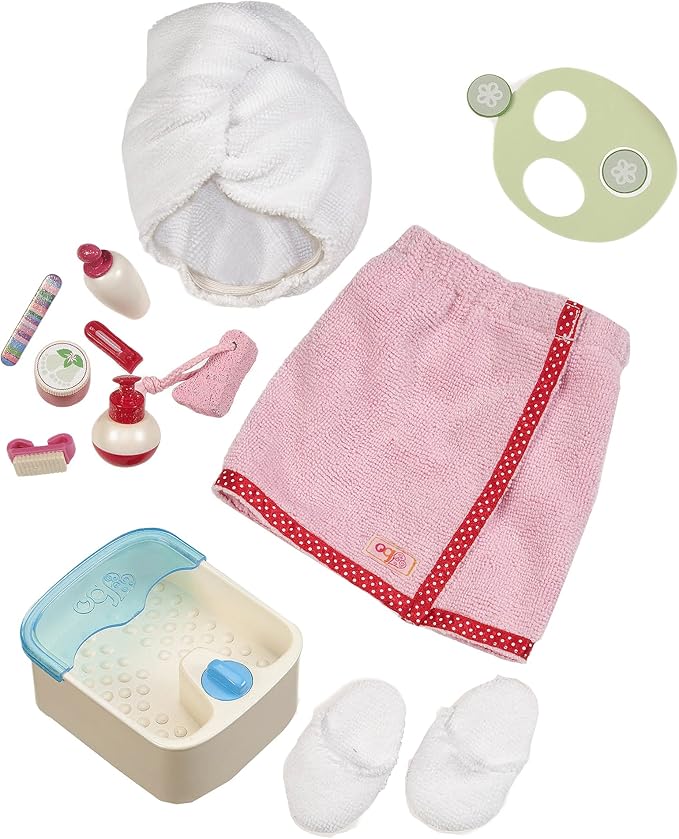 Our Generation by Battat- Sp-Aaaah Day Set- Toys, Doll Clothes & Accessories for 18" Dolls- Ages 3 Years & Up, Brown/A