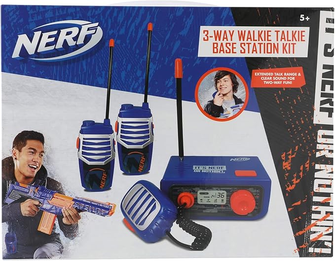 Walkie Talkies Set, 3 Piece Walkie Talkie Base Station Kit for Kids and Adults, Long Rang Three Way Radio with Volume Control, Rugged Outside Toys for Children Boys and Girls