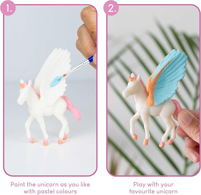 BONNYCO Unicorn Party Favors for Kids Painting Kit Pack 16, Goodie Bags Stuffers for Kids 3-5 4-8. Goody Bag Stuffers, Pinata, Classroom Prizes. Return Gifts Birthday Girl, Unicorn Party Supplies