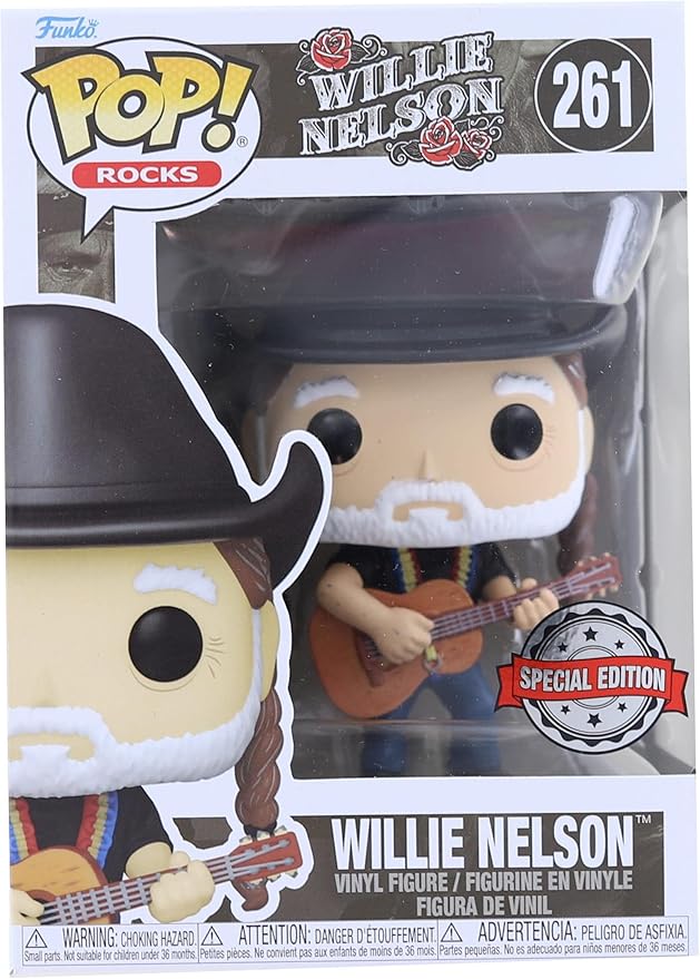 Funko Pop! Rocks: Willie Nelson with Cowboy Hat Vinyl Figure Walmart Exclusive