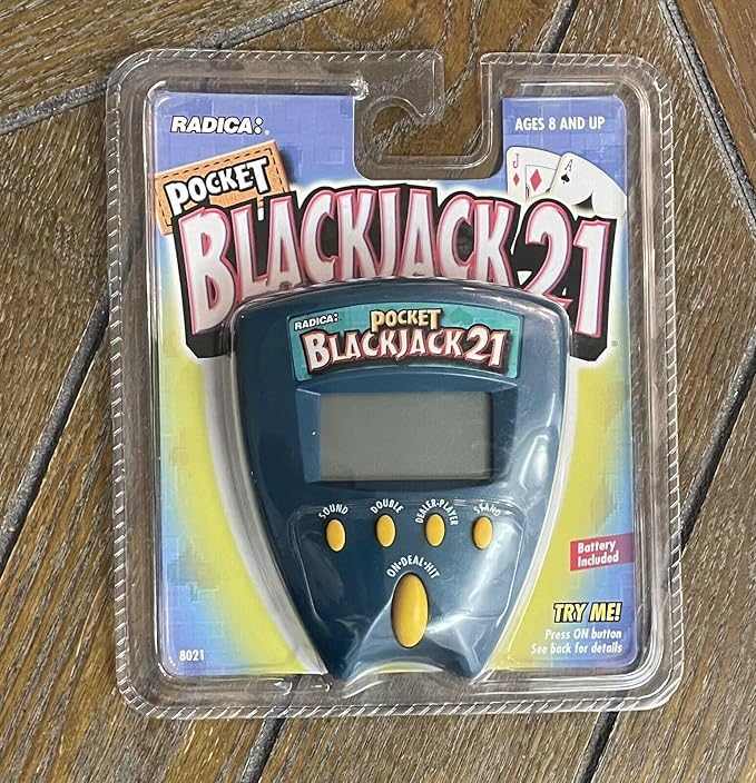 Pocket Blackjack 21 Handheld Game (dark green)