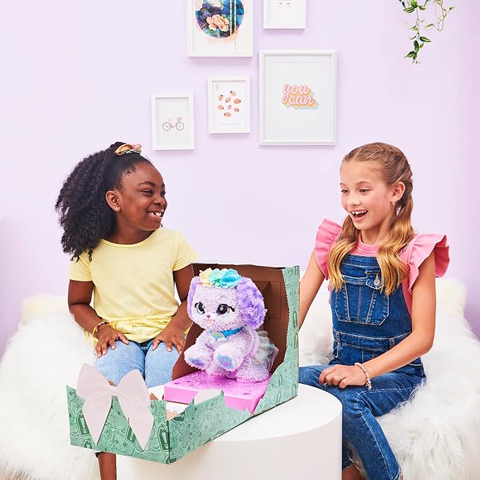 Present Pets, Fairy Puppy Interactive Plush Toy with Over 100 Sounds and Actions (Style May Vary), Kids’ Toys for Girls Aged 5 and Above, 6061372