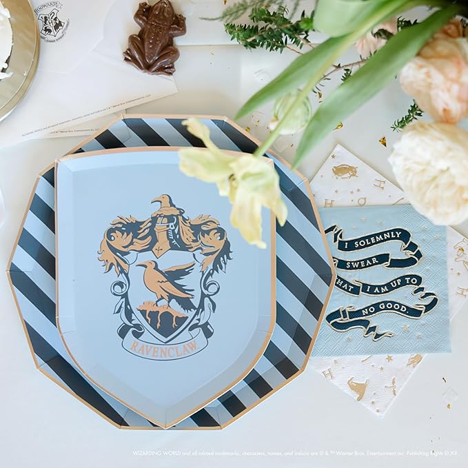 Harry Potter Paper Napkins - Hogwarts House Large Paper Napkins | Harry Potter Party Supplies | Table Decor | Gifts for Birthdays, Christmas, and Holidays | 24 Pack (6.5")