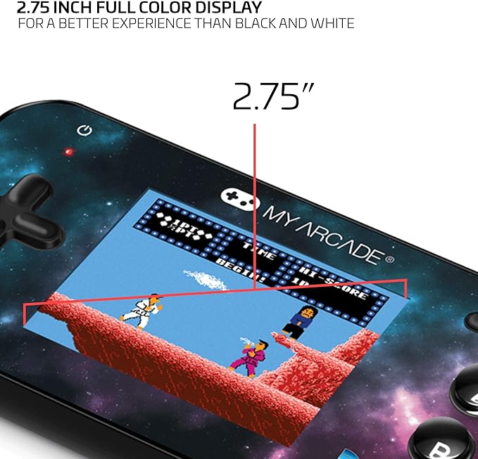 My Arcade Gamer V - Handheld Gaming System - 220 Retro Style Games Plus 8 Data East Classics