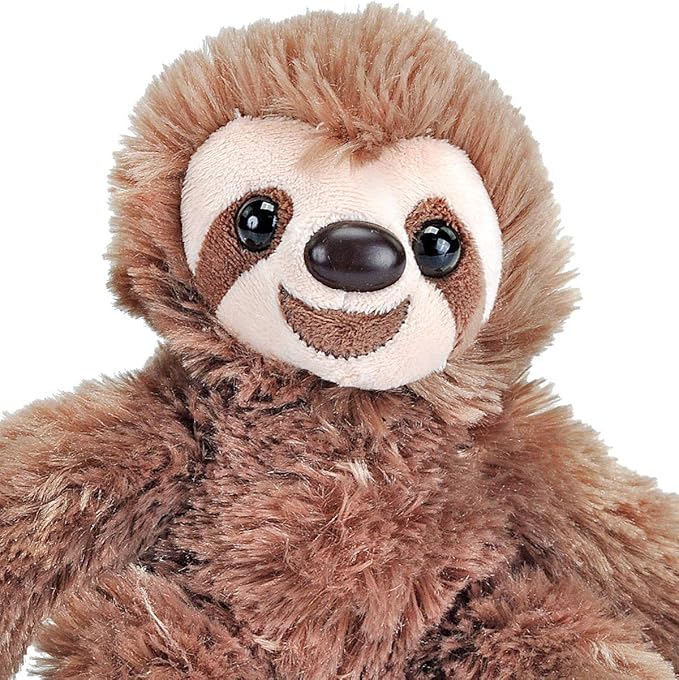 Wild Republic Sloth Plush, Stuffed Animal, Plush Toy, Gifts for Kids, Hug’Ems 7"