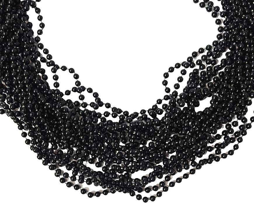LUV HER Beaded Necklaces 24-Pack – Party Accessories for Girls & Women – Festive Dress-Up & Pretend Play