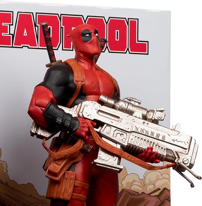 McFarlane Toys- Marvel Deadpool 1:6th Scale Collectible with Scene & Comic (Deadpool #1)