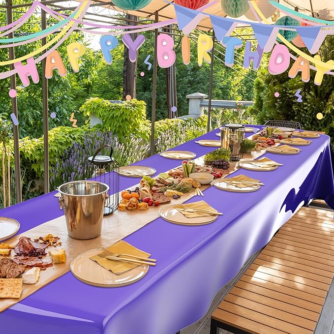 Oudain 3 Sheets Monster Dot Birthday Party Supplies Monster Tablecloth 54 x 108 Inch Plastic Table Covers for Birthday Party Decorations