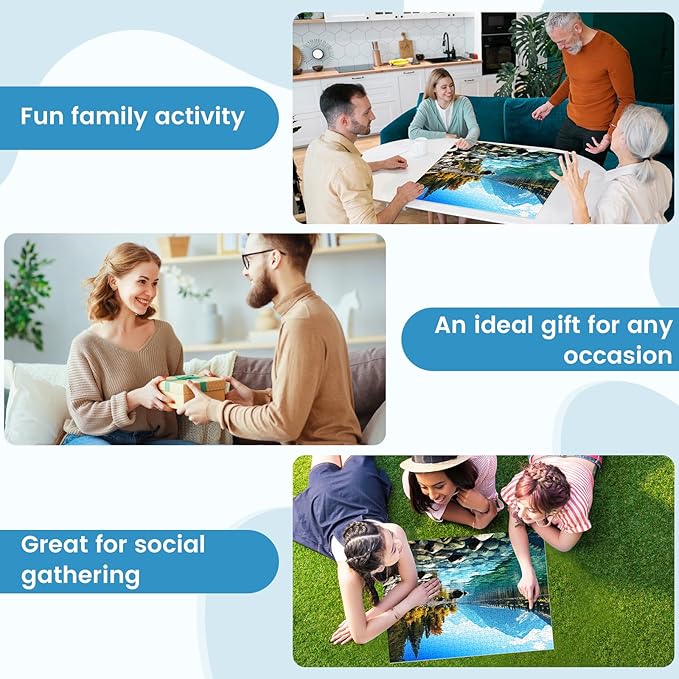 500 Piece Puzzle for Adults, Jigsaw Puzzle,Glacier Park Jigsaw Puzzles 500 Pieces Birthday Party for Family Adults Funny Puzzle