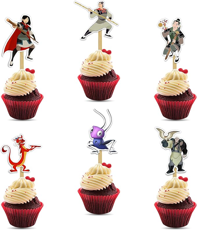 Muln Cupcake Topper – Brave Warrior Theme Cupcake Topper for Birthday Celebrations and Cultural Style Events, Courage Inspired Decorative Cake Topper for Dessert Tables, Themed Parties and Festive.