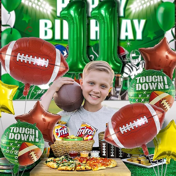 Football Balloons Set Football Birthday Party Decorations Football Touchdown Sports Theme Birthday Party Decoration, Tailgate Game Day Football Theme Supplies Birthday Party Decorations
