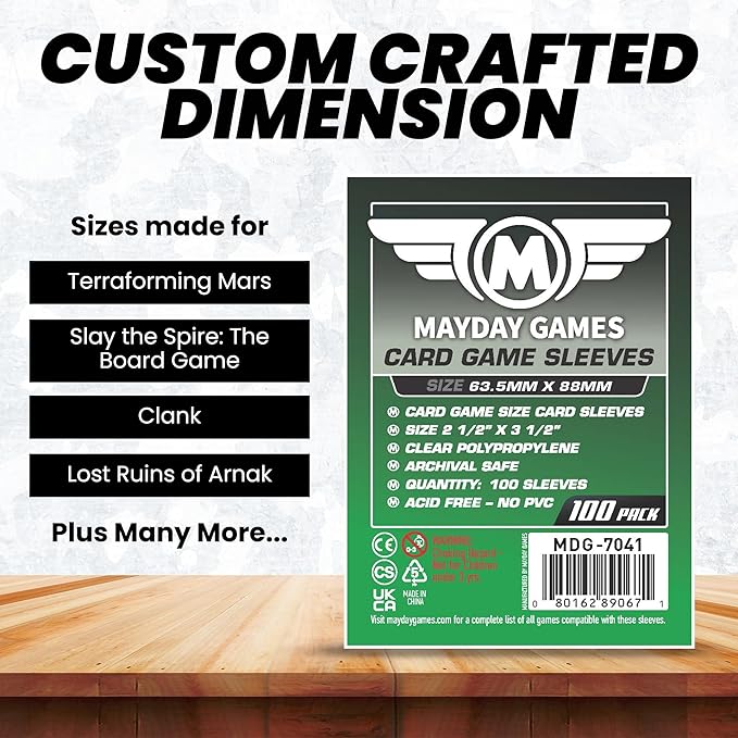 Mayday Games Dead of Winter Game Accessory- Standard Card Sleeve Bundle
