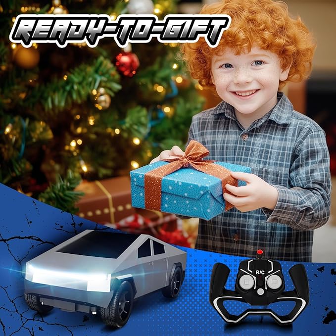 1:24 Scale High-Speed Remote Control Car - All Terrain Electric Vehicle with LED Lights, Extended Battery Life, for Boys Girls & Adults and RC Enthusiasts
