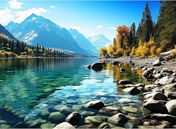 500 Piece Puzzle for Adults, Jigsaw Puzzle,Glacier Park Jigsaw Puzzles 500 Pieces Birthday Party for Family Adults Funny Puzzle