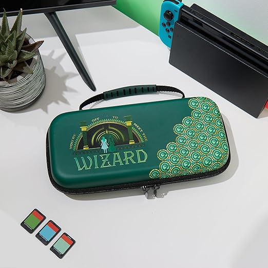 Numskull Wicked Hard Shell Travel Case for Nintendo Switch and OLED Model Console - Fits 10 Games and Switch Accessories