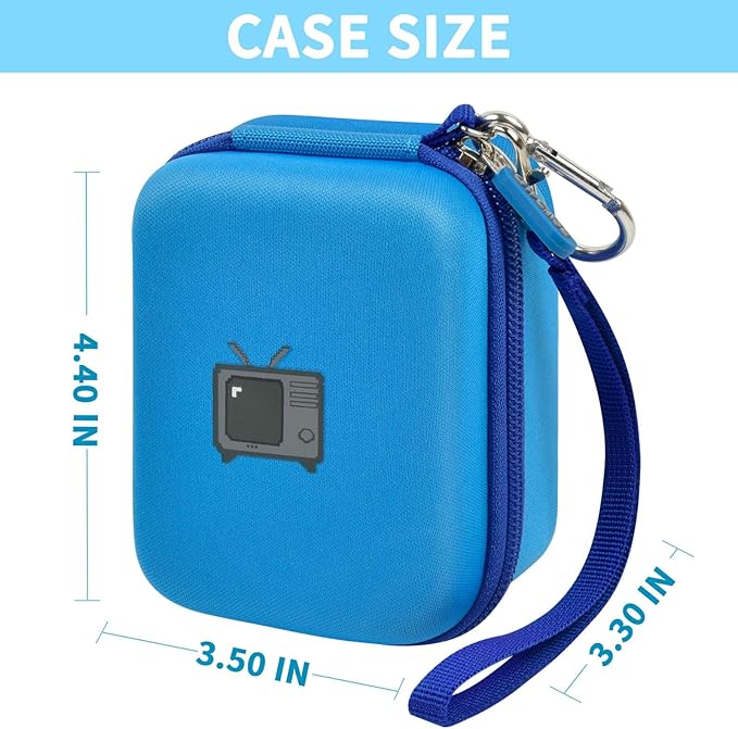 Case for Bitzee Interactive Toy Digital Pet and Case, Hard Carrying Holder for Virtual Electronic Pets React to Touch, Protective Container for AA Batteries and Other Accessories (Box Only)-Blue