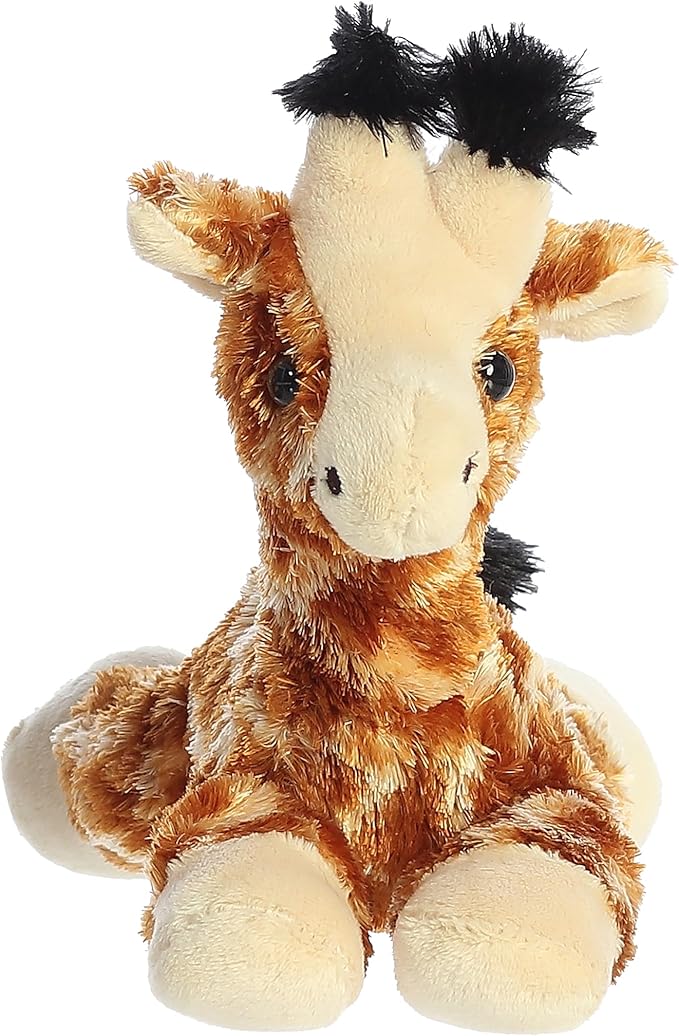 Aurora® Adorable Mini Flopsie™ Gigi™ Stuffed Animal - Mini Companions Ready for Playful Adventures - for Kids All Ages, Toddlers, Adults, and Families - Brown 8 Inches
