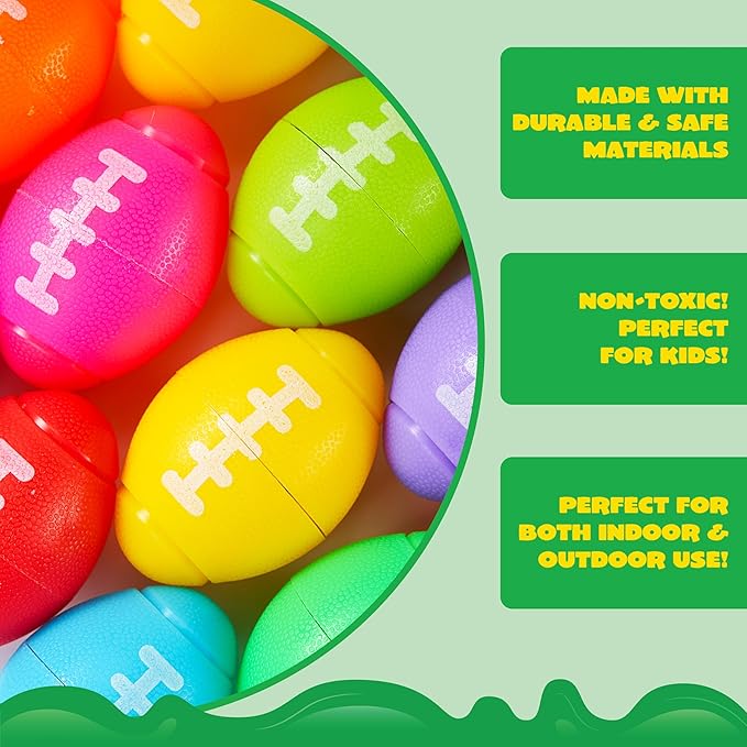 JOYIN 36 Pack Football Fidget Spinners for Kids, Football Party Favors, Fidget Toys Bulk, Easter Egg Fillers Goodie Bag Stuffers for Birthday Party,Super Bowl LIII Party, Treasure Box for Classroom