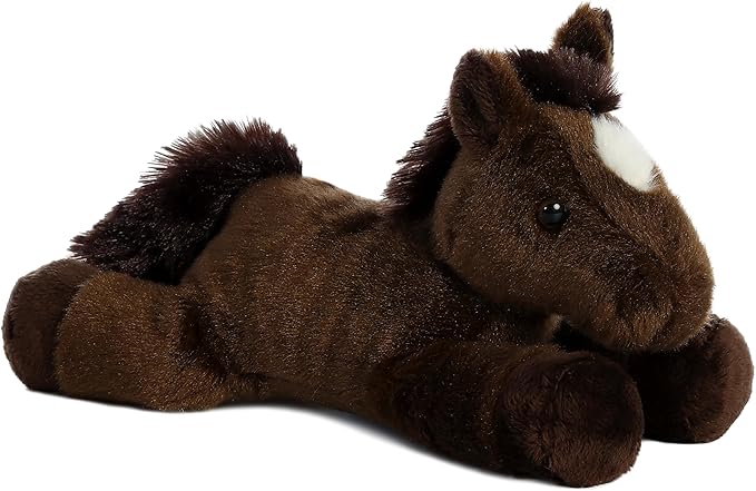 Aurora® Adorable Mini Flopsie™ Chestnut™ Stuffed Animal - Mini Companions Ready for Playful Adventures - for Kids All Ages, Toddlers, Adults, and Families - Brown 8 Inches