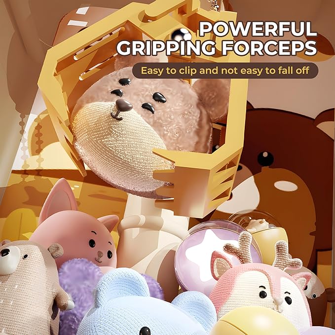 Claw Machine for Kids,Dinosaur Small Mini Vending Machine with 20Pcs Prizes