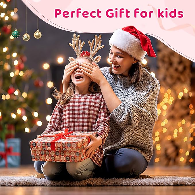 Kids Smart AI Learning Camera, 4.0'' Educational AI Toy Camera with Photo Recognition Knowledge Encyclopedia for Toddler Boys and Girls 3+ Christmas Birthday School Gift (Pink)