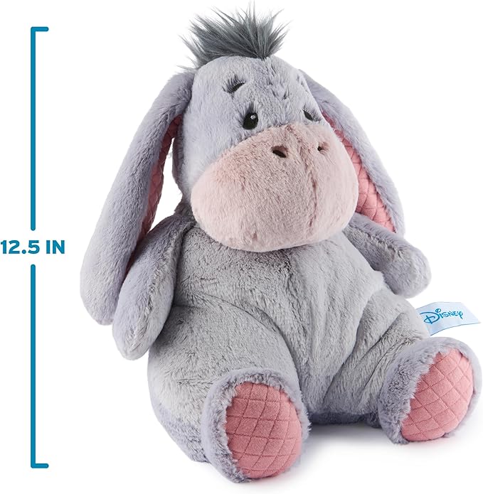 GUND Disney Official Eeyore Oh So Snuggly Plush, Winnie The Pooh, Eeyore Donkey Stuffed Animal for Ages 1 and Up, Grey, 12.5”