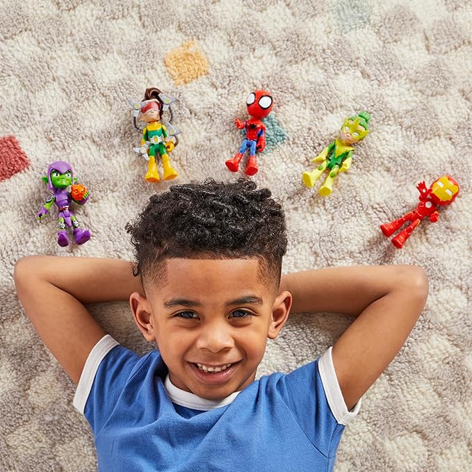 Spidey and his Amazing Friends Hasbro Marvel, Friends & Foes Pack, 5 Action Figures, 4-Inch, Preschool Super Hero Toys for Kids Ages 3 and Up (Amazon Exclusive)