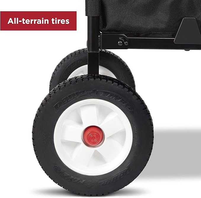 Radio Flyer The Beast EZ Fold Maximum Capacity Heavy-Duty Kid & Cargo Wagon, Collapsible Wagon for Ages 1.5-6 Gray