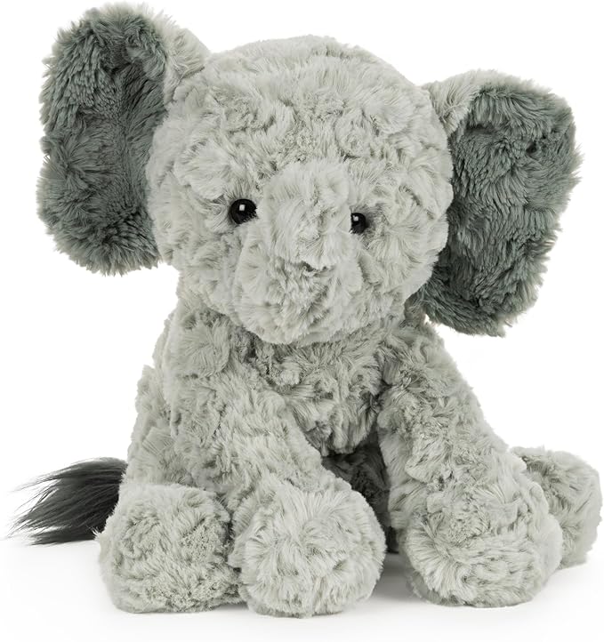 GUND Cozys Collection Elephant Plush, Elephant Stuffed Animals for Ages 1 and Up, Gray, 10"