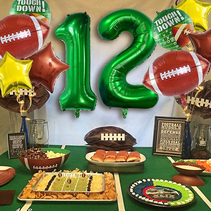 Football Balloons Set Football Birthday Party Decorations Football Touchdown Sports Theme Birthday Party Decoration, Tailgate Game Day Football Theme Supplies Birthday Party Decorations