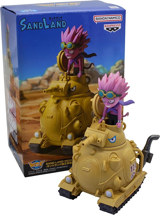 Banpresto - Sand Land - Sand Land Royal Army Tank Corps No. 104, Bandai Spirits Mega World Collectable Figure